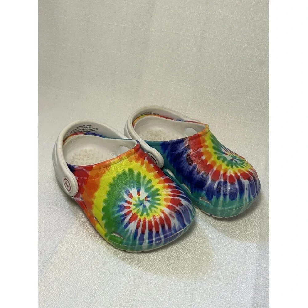Toddler‎ Stride Rite 360 Tie Dye Clog Slip On  Shoes 4M Light Up